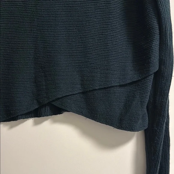 Dark Green Ribbed Sweater - Picture 6 of 8